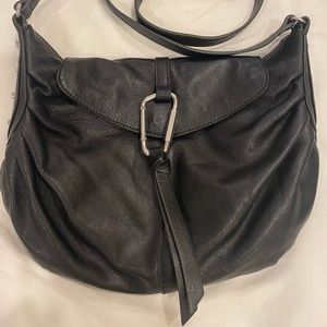 Vince Camuto Black Studded Leather Crossbody